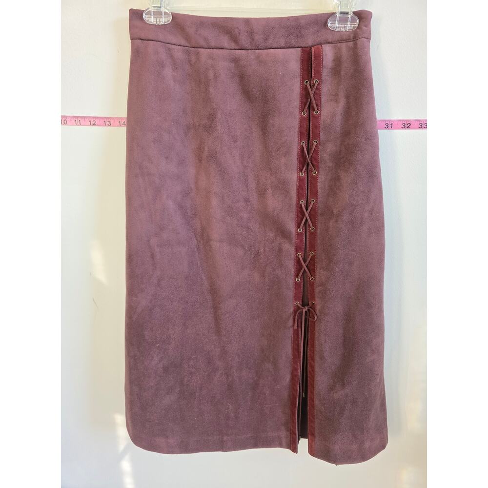 Equus suede midi skirt